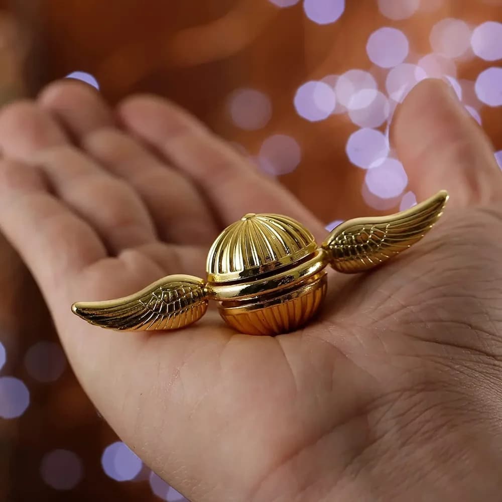 Golden Snitch Cupid Fidget Spinner Antistress Hand Rotation Fidget Toys Angel Wings Hand Spinner Metal Toys For Kids Gift