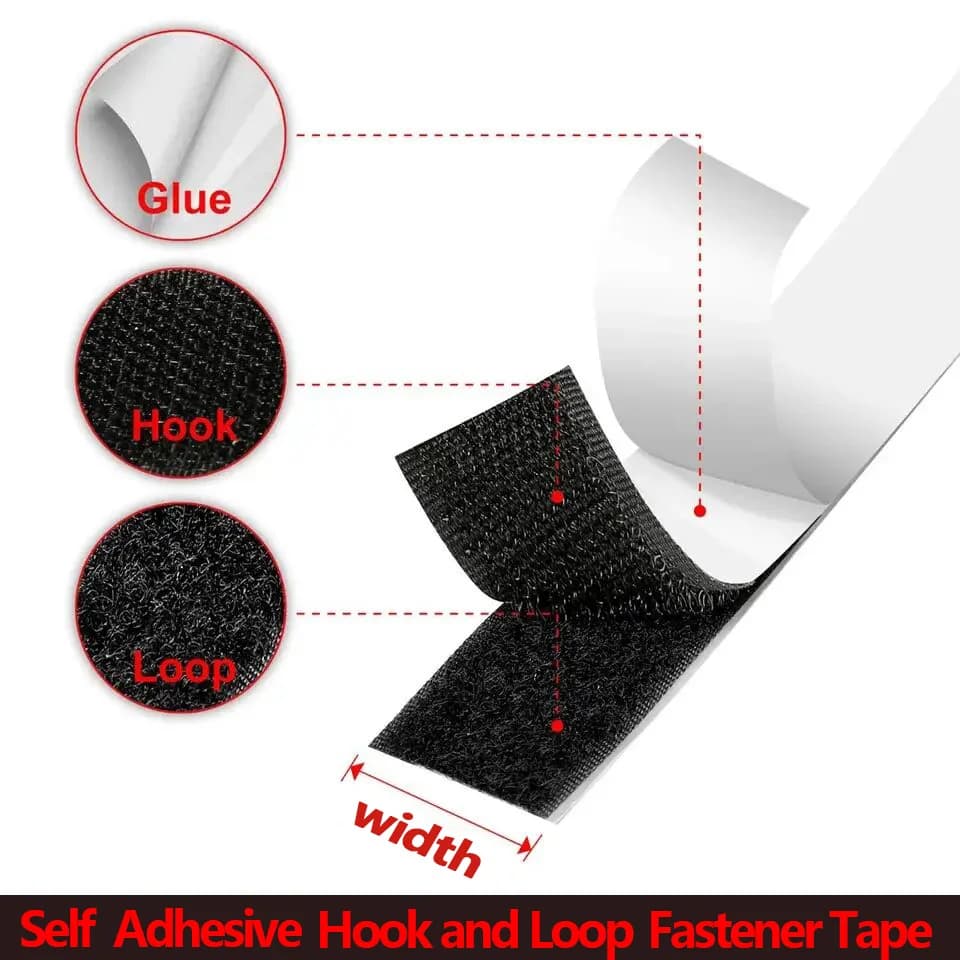 Adesivo con nastro a strappo per impieghi gravosi, previene cuscini per divani, toppe in velcro, impugnatura per cuscino, strisce adesive per pareti in velcro