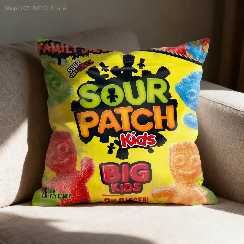S-SourpatchES Suger Sofa Federation Decor Car Office Room Printing Pillow Sheet Decorations and Protection