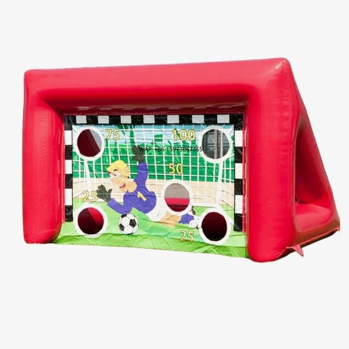Interactive inflatable soccer door, made of PVC material, suitable for outdoor sports games in the garden.