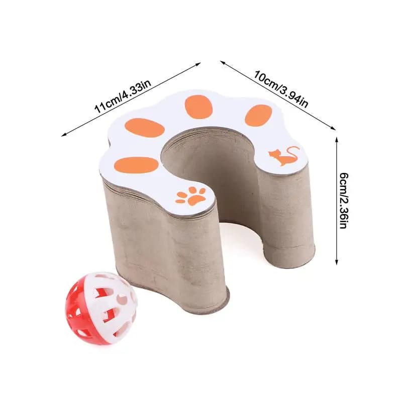Tiragraffi per Gatti in Cartone, Cuccia Interattiva per Gatti, Giocattolo Pieghevole a Forma di Organo Magico, Tiragraffi per Gatti Riciclabile