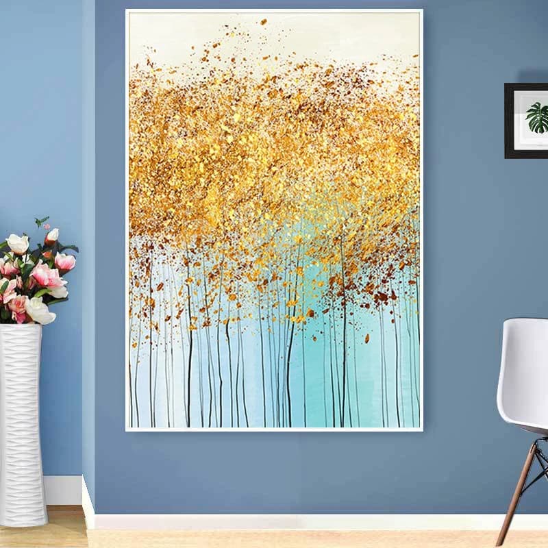 Lucky Golden Tree 5D Diamond Painting Full Diamond Art Embroidery Hotel Office Room Home Decor DIY Diamond Cross Stitch Kits