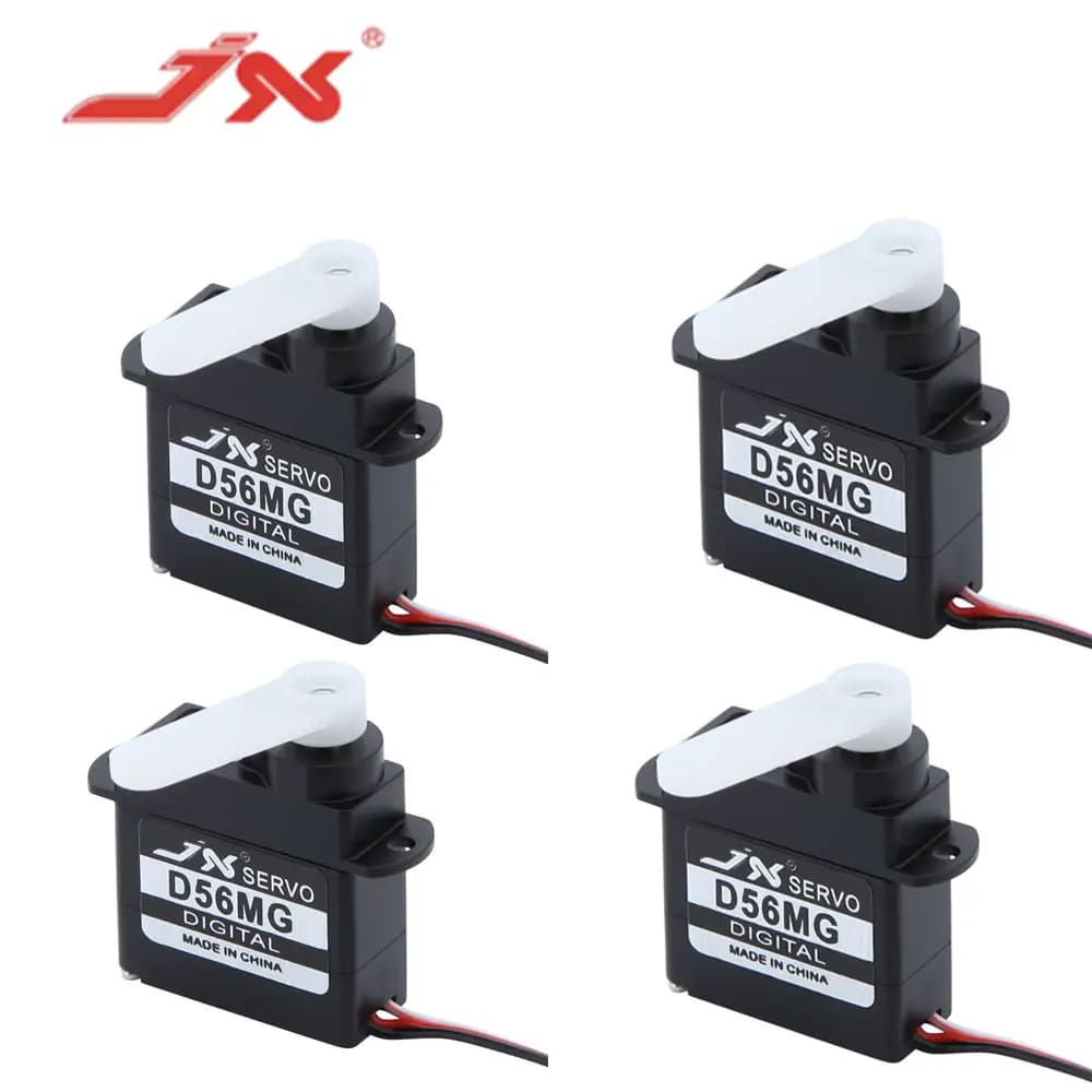 JX Servo PDI-D56MG 1/4PCS 5.6g Metal Gear Digital Coreless Servo 0.89KG 0.08sec/60° for RC Helicopter Airplane Drone Car DIY