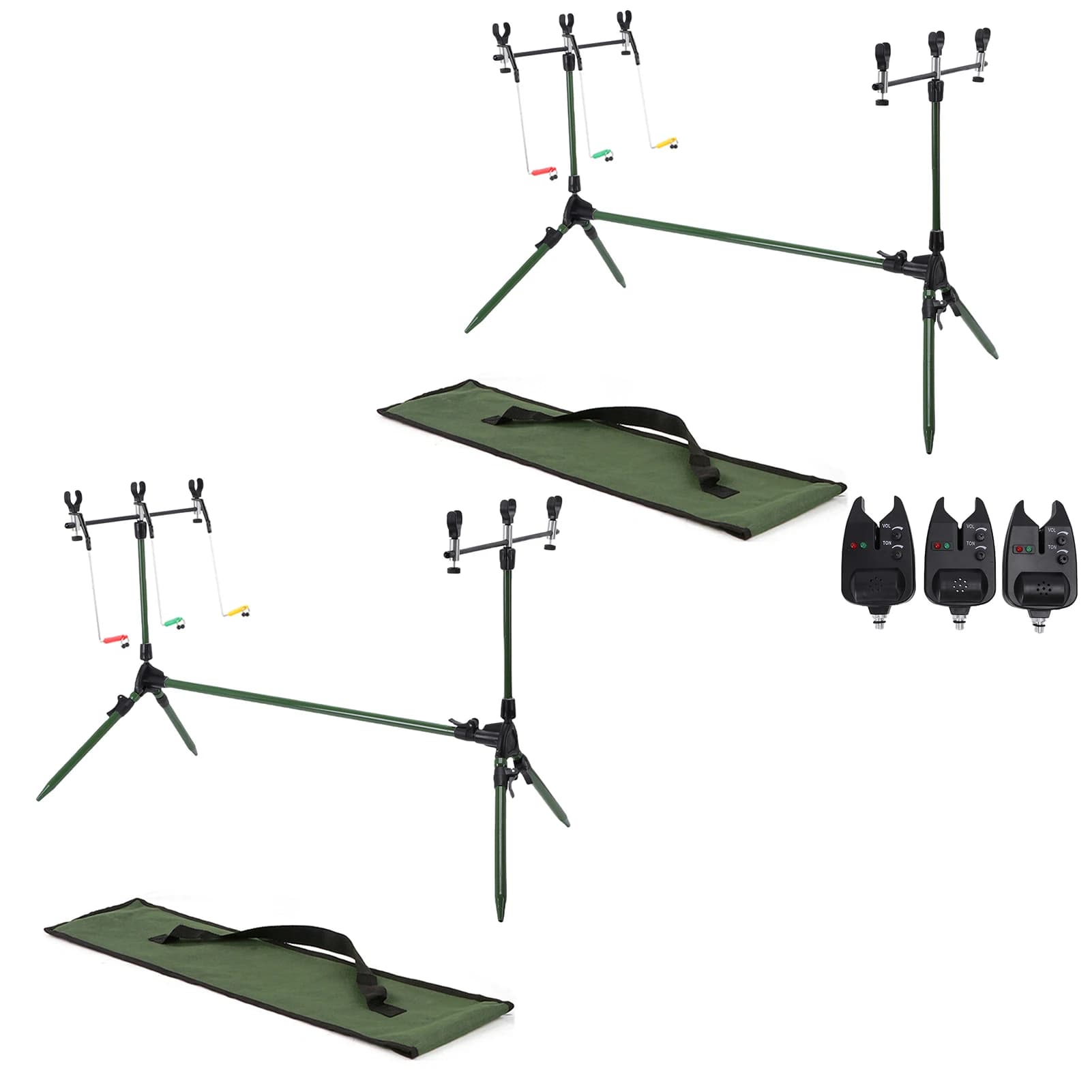 Fishing Tackle Adjustable Retractable Carp Fishing Rod Pod Stand Holder Fishing Pole Pod Stand Fishing Tackle Fishing Accessory
