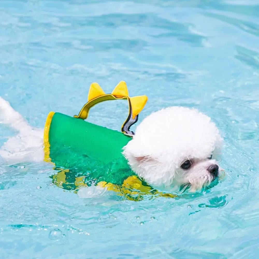 Superior Buoyancy Dog Life Jacket Waterproof Tear Resistant Pet Flotation Vest Breathable Adjustable Puppy Safety Vest