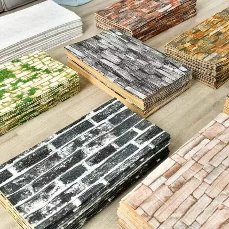 Adesivi murali in mattoni 3D decorazioni fai da te carta da parati impermeabile autoadesiva per la decorazione della parete della casa della cucina della camera da letto papel pared