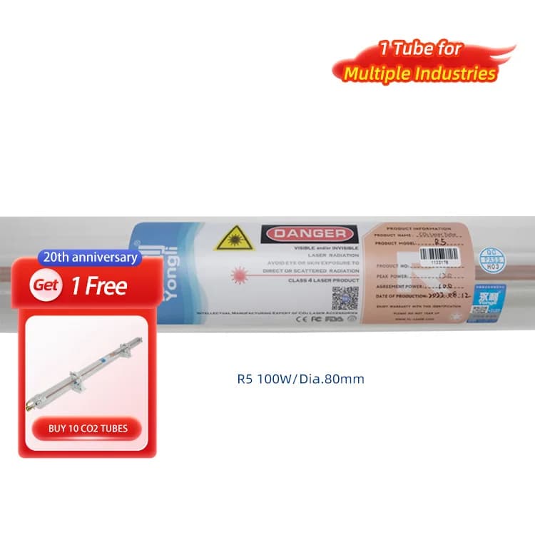 100 W 120 Watt Laser Tube Set Buy one take for engraving machines