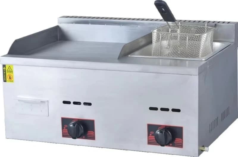 PL735 gas pan, stainless steel commercial pan, kitchen utensils, restaurant equipment