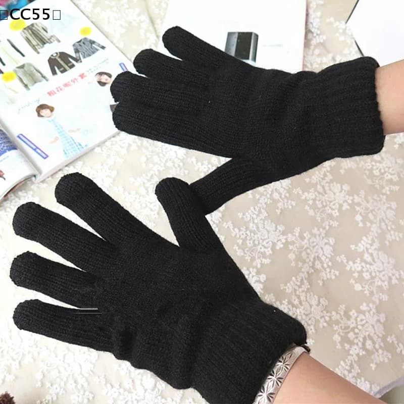 Guanti touchscreen invernali da uomo in maglia ispessita per ciclismo all'aperto, protezione dal freddo e calore〔CC55〕