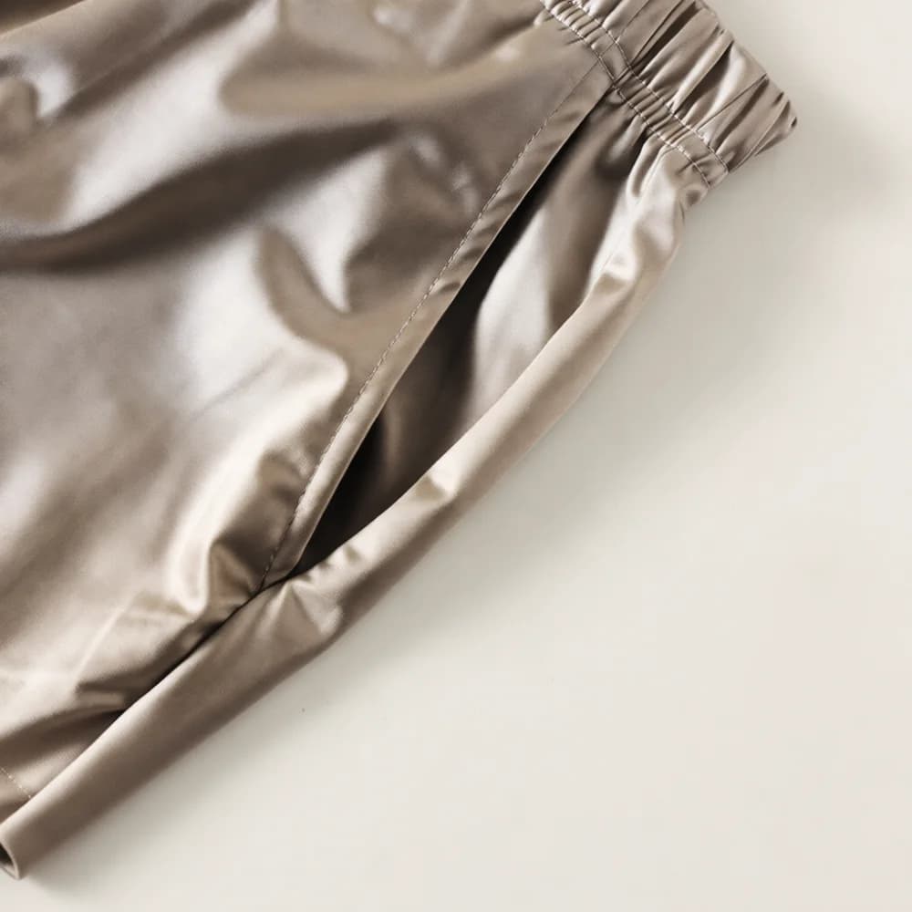 Ice Silk Mens Sleep Shorts Summer Breathable Loose Pajama Bottoms Casual Satin Home Lounge Wear Comfy Pants For JiaoRen
