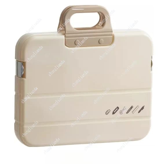 Portable plastic file bag, organ bag folder, test paper data storage bag