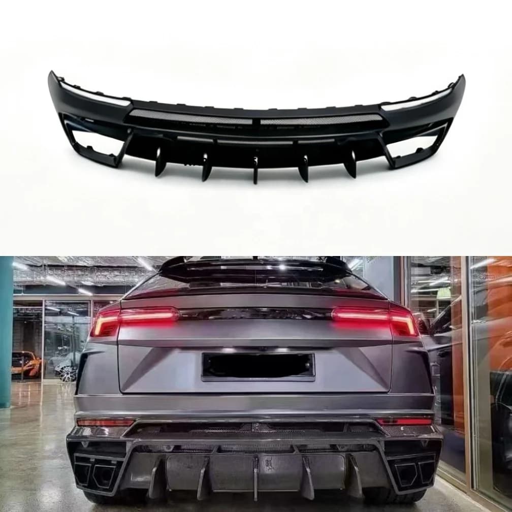 For URUS Carbon Fiber MSY Style Body Kit Rear Bumper Add-on Lip Diffuser Factory Direct