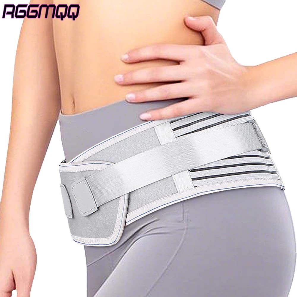 1 tutore per la schiena per alleviare il dolore alla schiena - Cintura di supporto lombare regolabile per allenamenti, sciatica, ernia del disco, sollevamento pesante