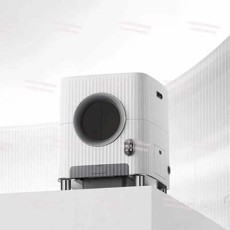 Lettiera per gatti automatica intelligente Scooper per cacca Silo extra large con controllo APP di scarico silenzioso