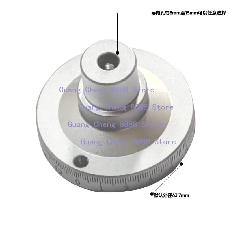 Laser engraving for 1PC lathe with scale handle, sliding table, metal circular flyer, inner diameter 8 mm, 10 mm