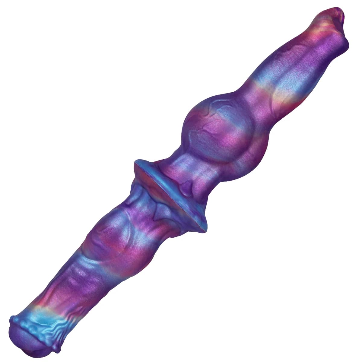 Dildo anale in silicone a doppia testa, realistico, con perline anali, a forma di mostro, flessibile, giocattolo sessuale per donne e uomini, masturbatore.