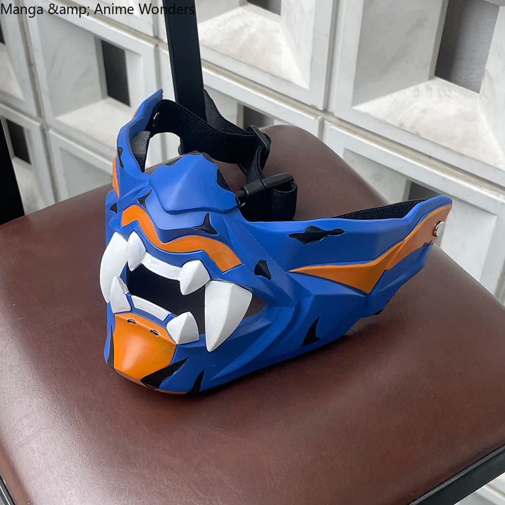 Valorant Yoru Anime Half-face Mask Game Cosplay Halloween Costumes Props Mascot Student Accessory Fans Gift Collection