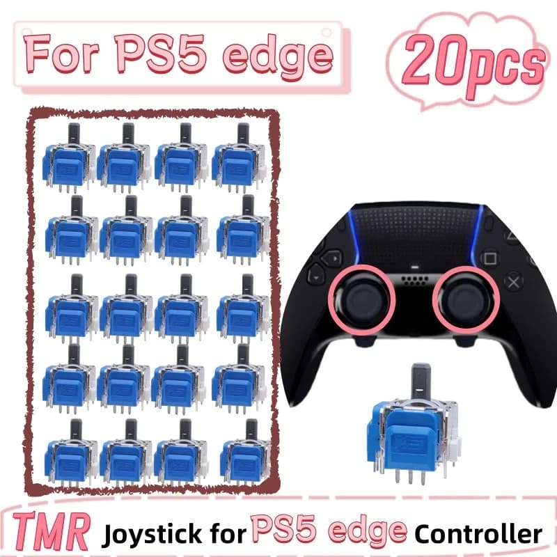 20PCS Sostituzione 3D Joystick Analogico Per PS5 edge Joystick Controller Elettromagnetico ThumbStick Parti di Riparazione Accessori 2024