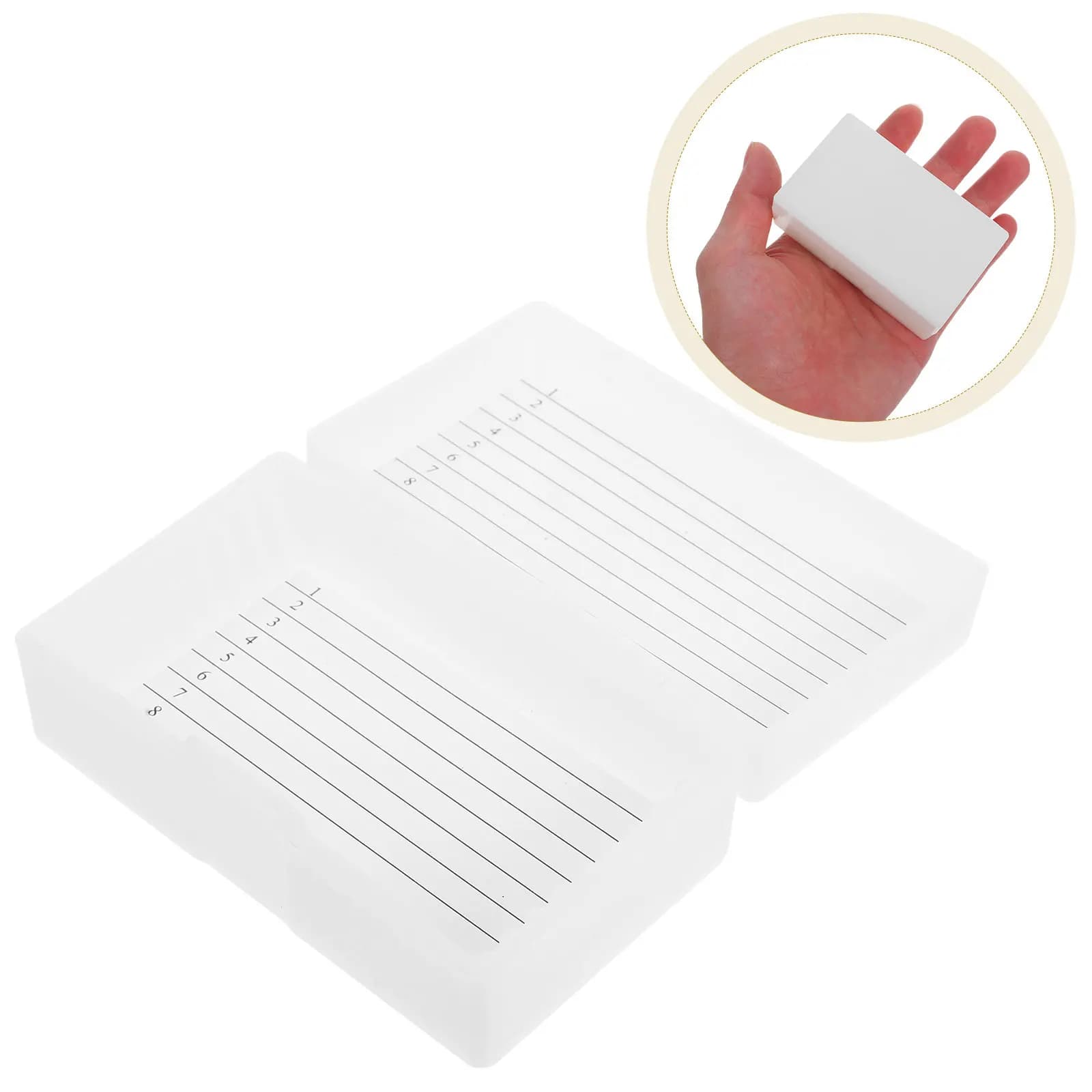 Contenitore per Conservazione Patologica con Coperchio in Plastica, Porta Vetrini in Vetro, Contenitore da Laboratorio per Microscopio