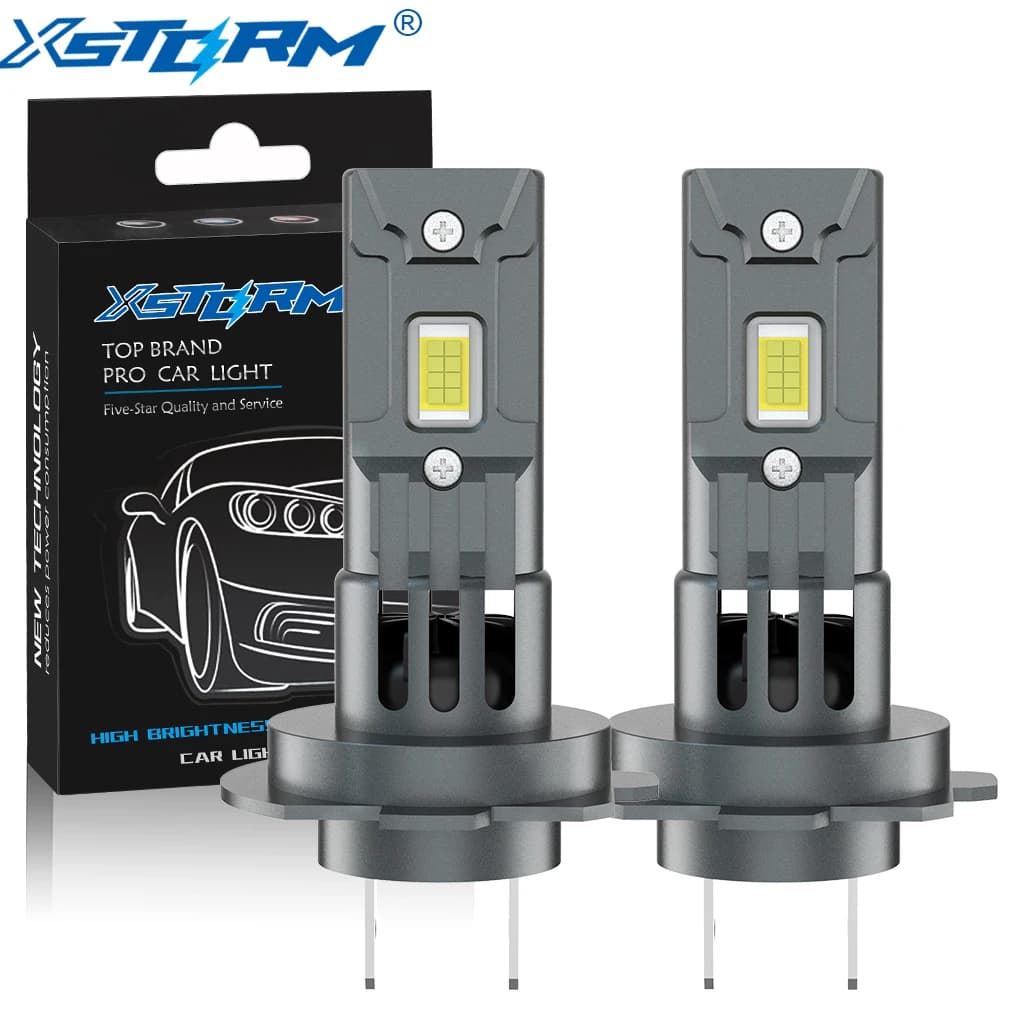 XSTORM H7 Kit faro LED Mini Wireless 60W 25000LM 6500K CSP per lampadina faro auto Lampade a diodi automatici H7 Turbo Led 12V Bianco