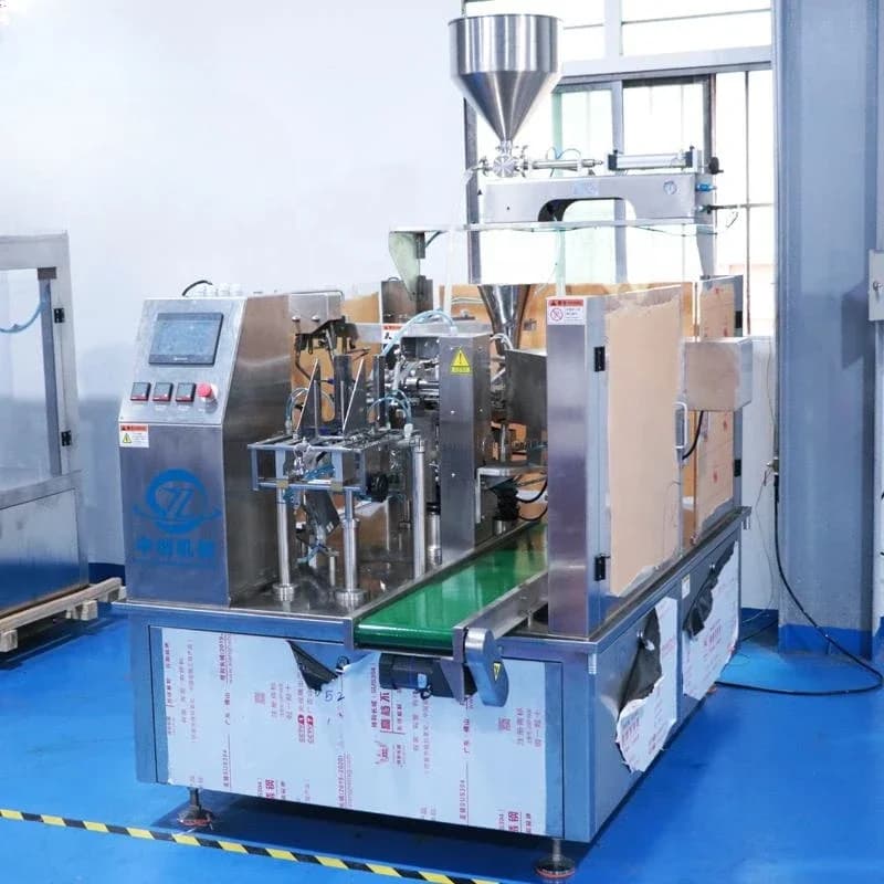 Macchina confezionatrice orizzontale per bustine di tenuta laterale a 3/4 per pasta liquida per imballaggio di riempimento continuo con fornitura diretta in fabbrica