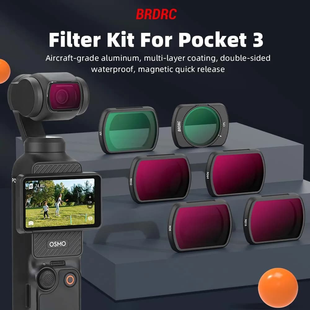 Filtro per obiettivo DJI Osmo Pocket 3 LPR/Star 8X, filtri ottici per migliorare l'immagine, accessori per fotografia con fotocamera gimbal