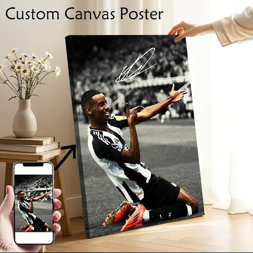 Alexander Isak Canvas Wall Art Poster Personalized Photo Printing Perfect Gift for Pictures With Frame Ready to Hang Wand Deko