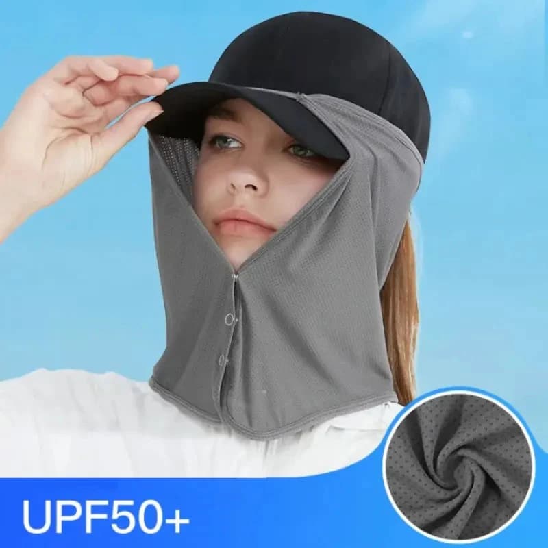 Quick-drying fishing cap Viso Collo Sun-drying masks cap UV protection visor Open-air sports cover Golf Trekking Velo Travel hat