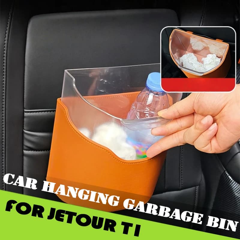 Bidone della spazzatura montato su auto adatto per Jetour Traveller Freelander Shanhai T2 T1 2023-2025 Scatola di immagazzinaggio sospesa per auto Accessori interni