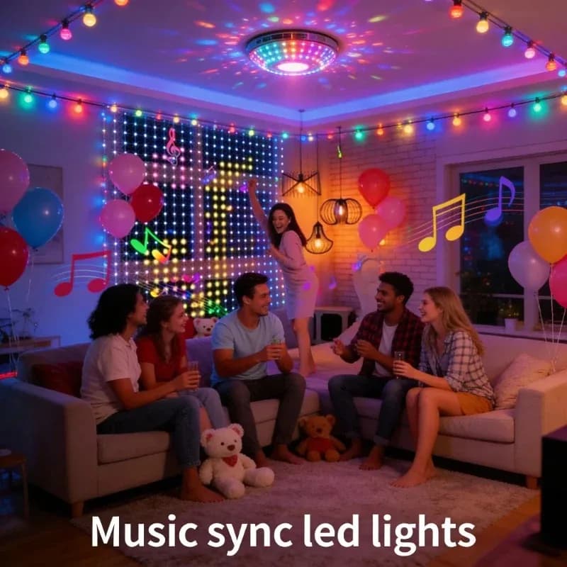 App Controlled USB LED Curtain Lights, DIY Fairy Lights for Christmas Window Party Bedroom Decor