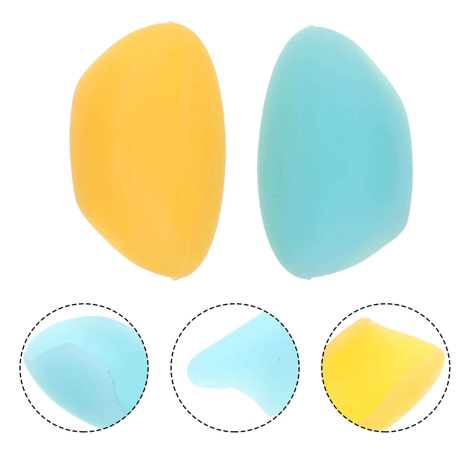 2 Pezzi Protezione per Dita per Flauto in Silicone, Supporto Ergonomico Curvo con Impugnatura Morbida, Cuscinetto per Flauto, Accessorio per Strumento