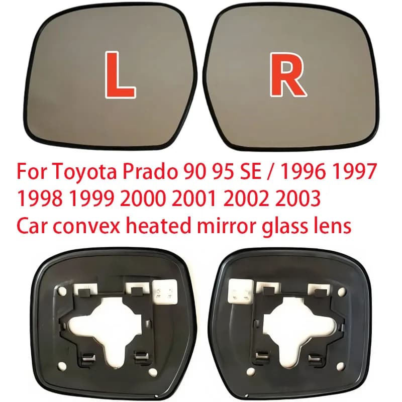 Per Toyota Prado 90 95 SE / 1996 1997 1998 1999 2000 2001 2002 2003 Auto convesso specchio riscaldato lente in vetro Sinistra o Destra