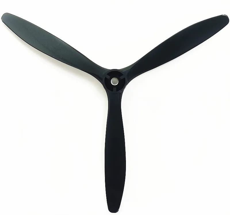 1380 13X8 Elica a 3 pale da 8 mm Foro di rinforzo in metallo CNC con adattatore da 3 mm 4 mm 5 mm 6 mm 7 mm per aereo con motore elettrico RC