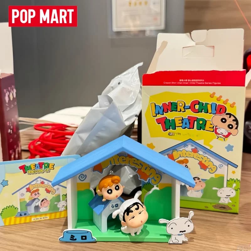 2026 New Original POP MART Crayon Shin-chan-Child Theatre Series Figurines Blind Boxes Surprise Toys Ornaments Toy Birthday Gift