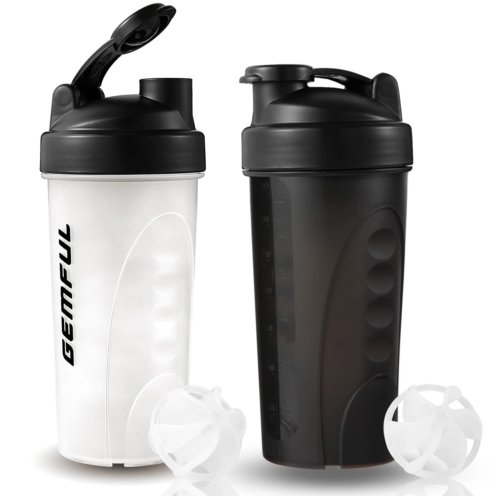Shaker Bottles for Protein Mixer 28 Oz Cup for Drinks Mixer in Wrapless Powder with Ball Trying Lost for Gym Fitness Whey Shake