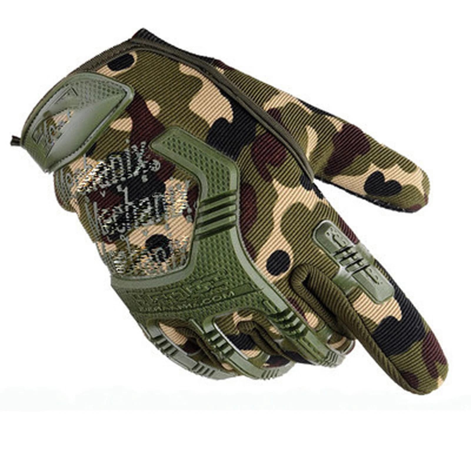 Tactical Gloves Outdoor Gloves Tactical Gloves with Rigid Knuckles Mid fingers Non-slip Training Fitness Gloves for Men's Fighting Hunt