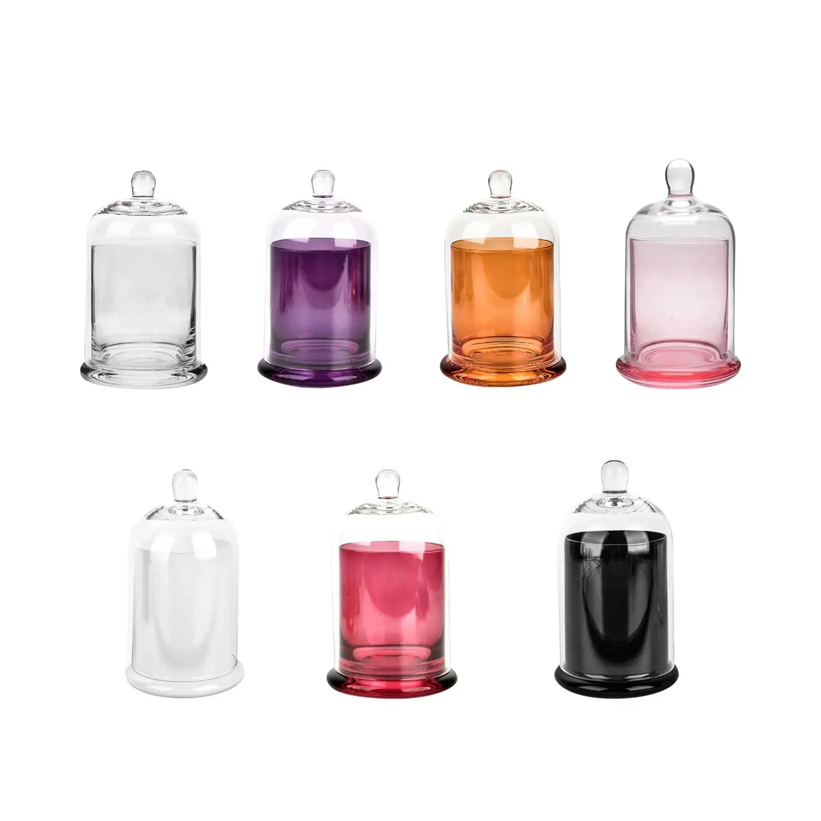 Campana di Vetro Decorativa per Candele, Centrotavola, Espositore per Luci Fatate, Fiori, Pietre Aromatiche, Torte e Piante