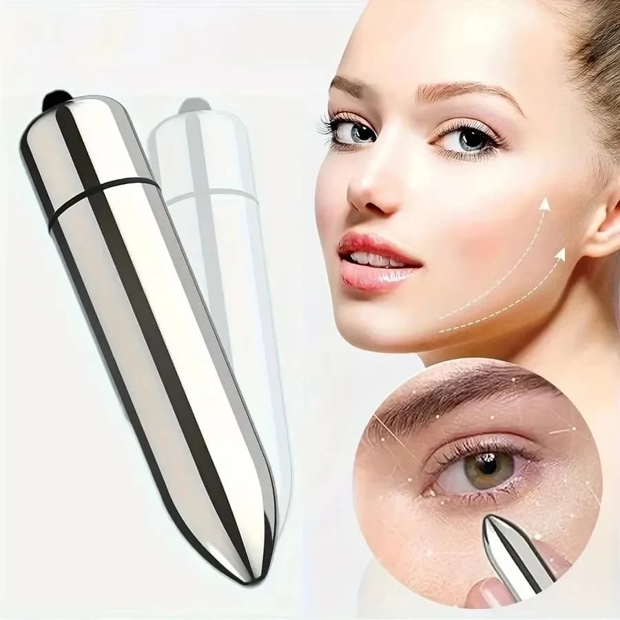 1pc Mini Massaggiatore Vibrante Trattamento Massaggio Viso E Occhi Promuove Lozione Assorbimento Portatile Per La Casa E Viaggi Strumento di Bellezza