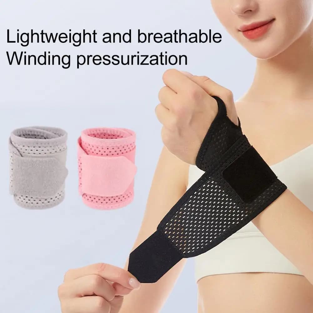 1Pc Tutore da polso sportivo regolabile traspirante cinturino di supporto per polso uomo donna fitness fascia da polso artrite manica di compressione