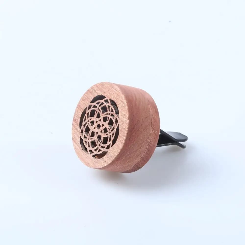 Wooden Wooden Car Diffuser Rosewood Carved Car Aromatherapy Clip Fragrant Expanding Exquisite Car Air Freshener