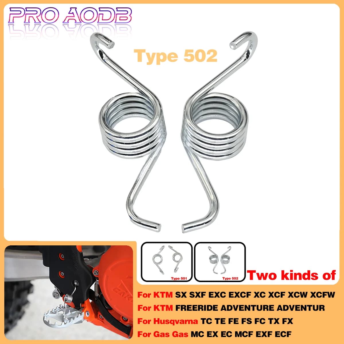 Moto Pedane Pedane Poggiapiedi Primavera Per KTM SX SXF EXC EXCF XC XCF XCFW Per Husqvarna TC FC TE FE FS 125-501 TC65 TC85