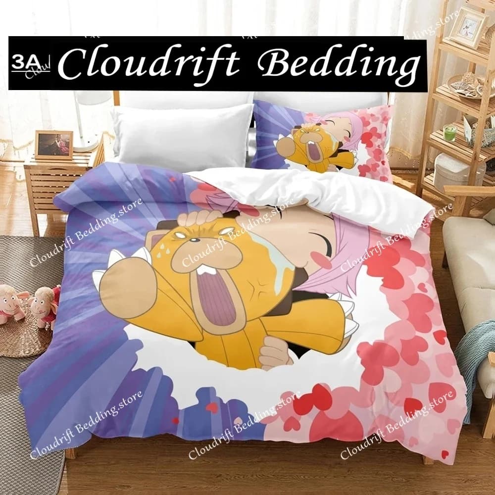 Set di Biancheria da Letto Yachiru Kusajishi, Cartone Animato Anime per Adulti e Ragazzi, Set Copripiumino e Lenzuola Yachiru Kusajishi