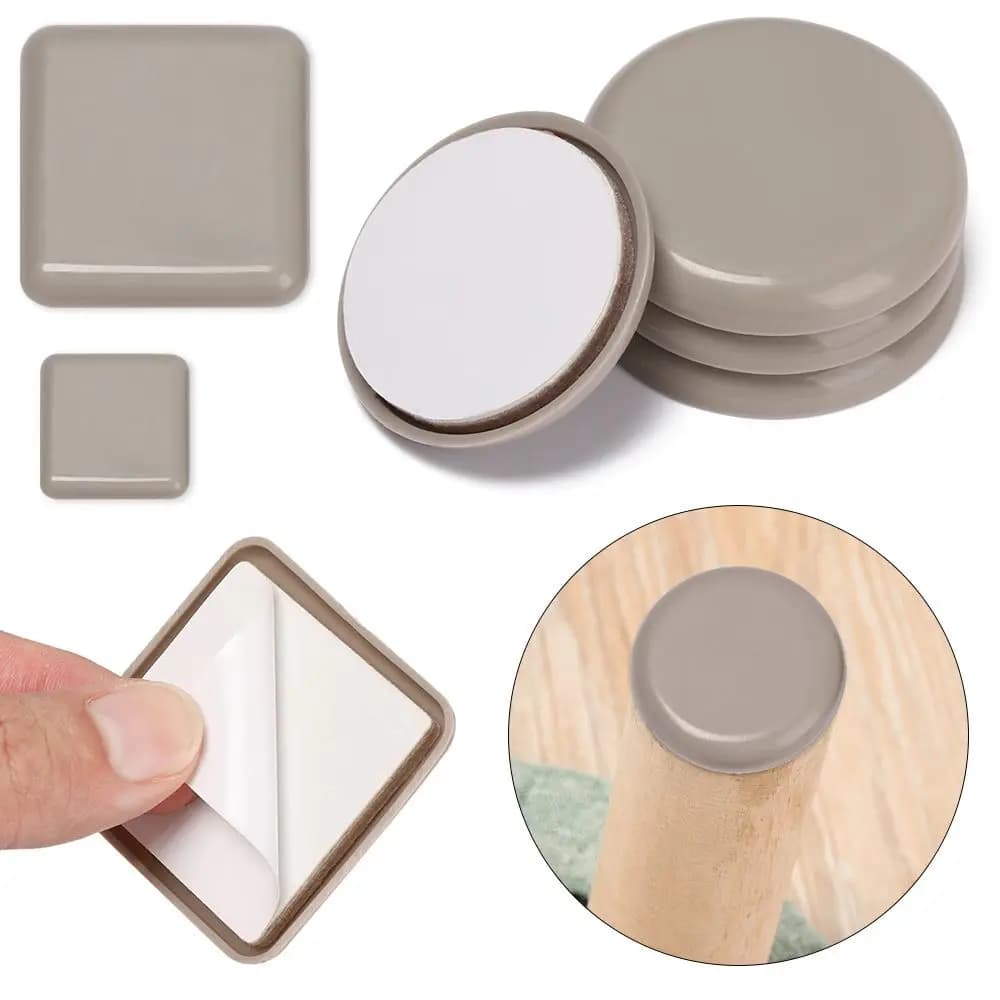 Paraurti autoadesivo antiabrasione Raccordi per sedie Protezione per pavimenti facile da spostare Tappetino antiscivolo Cuscinetti per cursori per gambe per mobili antirumori