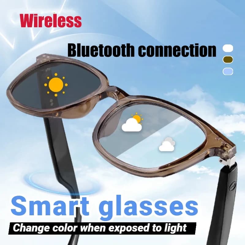 Bluetooth 5.4 Smart Glasses With Video Recording Camera Photo recognition AI Translation Calls Sports Glasses Google Glass