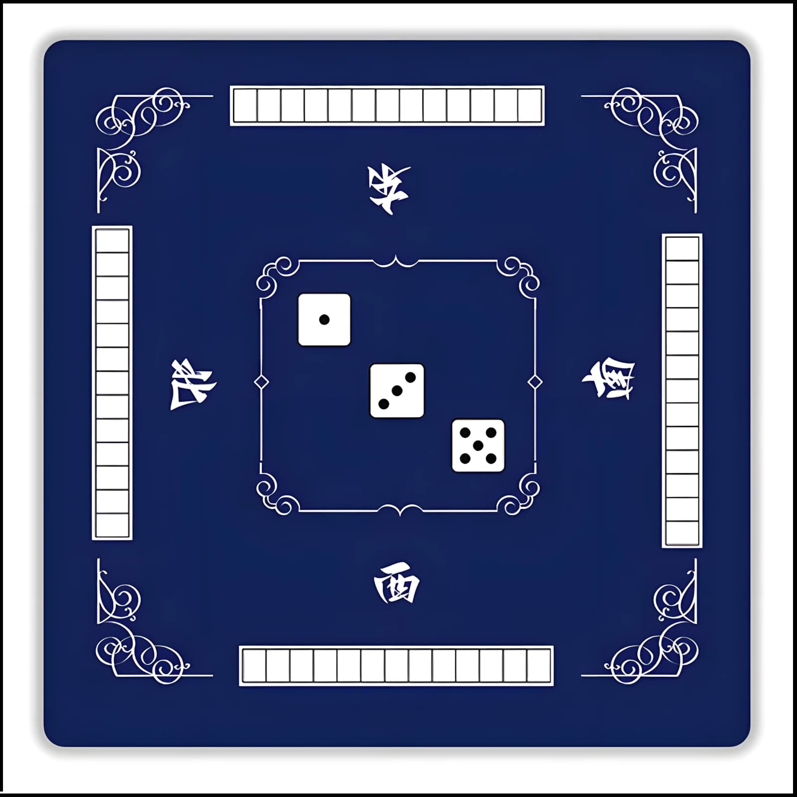 70/80/90cm Mahjong Rubber Table Mat Party Silent and Anti-Slip Mahjong Mat Entertainment Accessories
