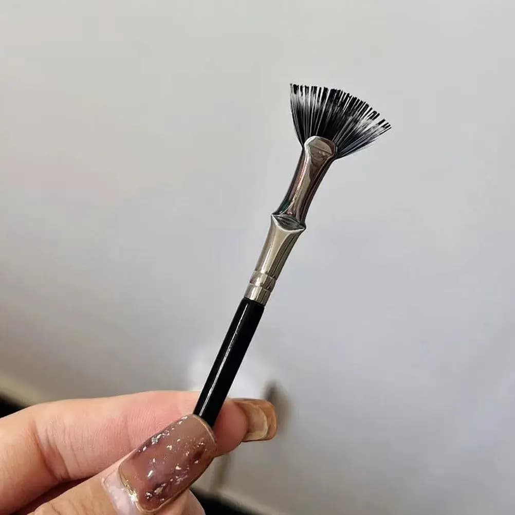 Set di 3 Pennelli a Ventaglio per Ciglia, Applicatore per Mascara, Accessori per Extension Ciglia