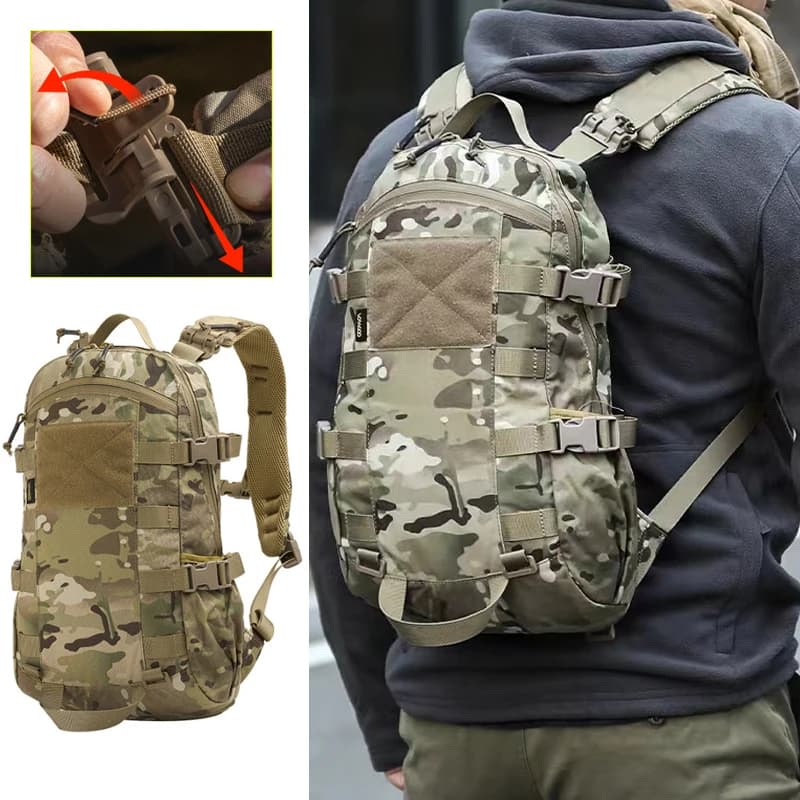 Tactical Crossbody Bag Molle Moisturizing Backpack Camping Hunting Bags Travel Outdoor Climbing Sports Hiking Cycling Horse Riding Package