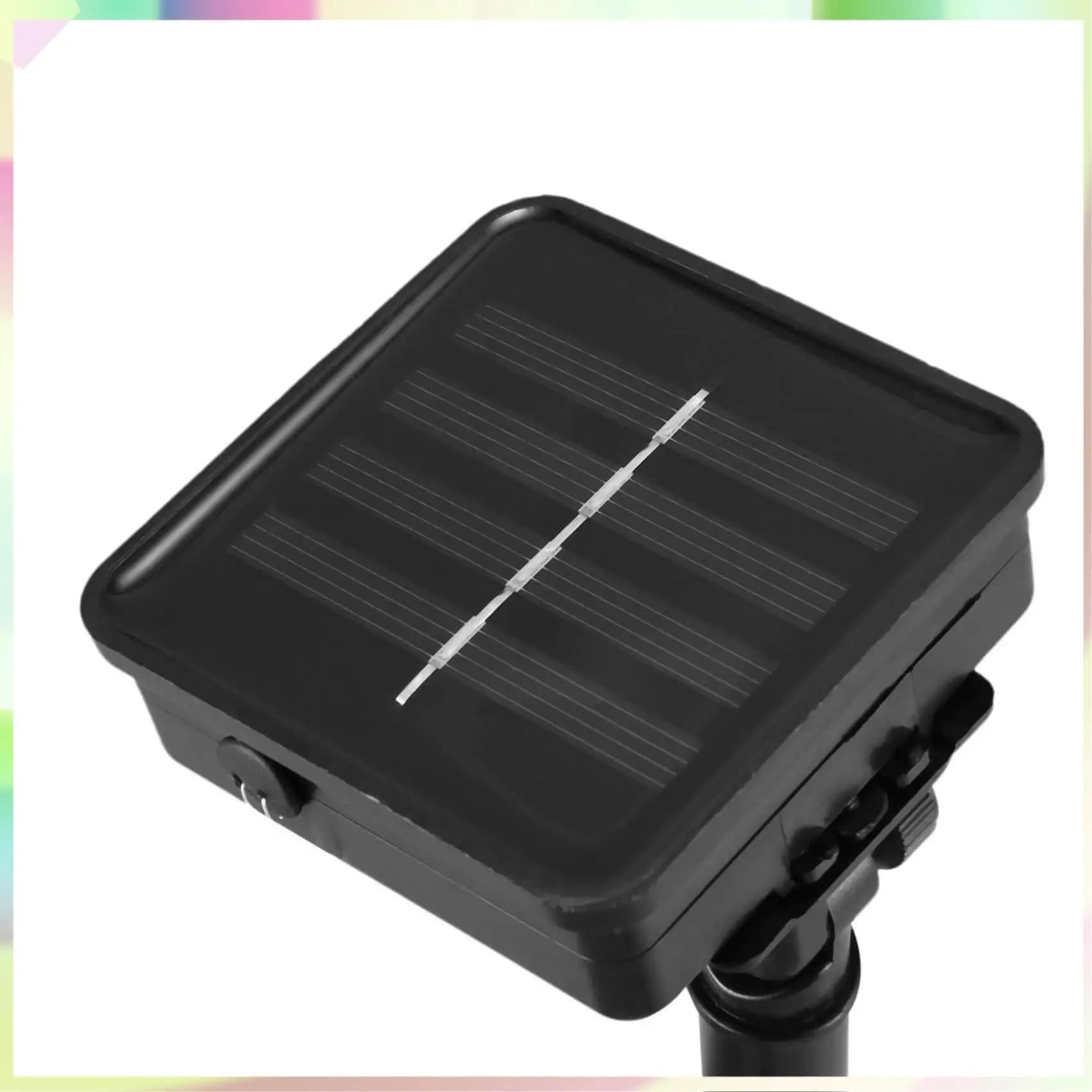 B23B 4X Luci a corda solari, Luci a stringa per esterni da 10 M 100 LED, Luci a corda decorative impermeabili (Bianco caldo)