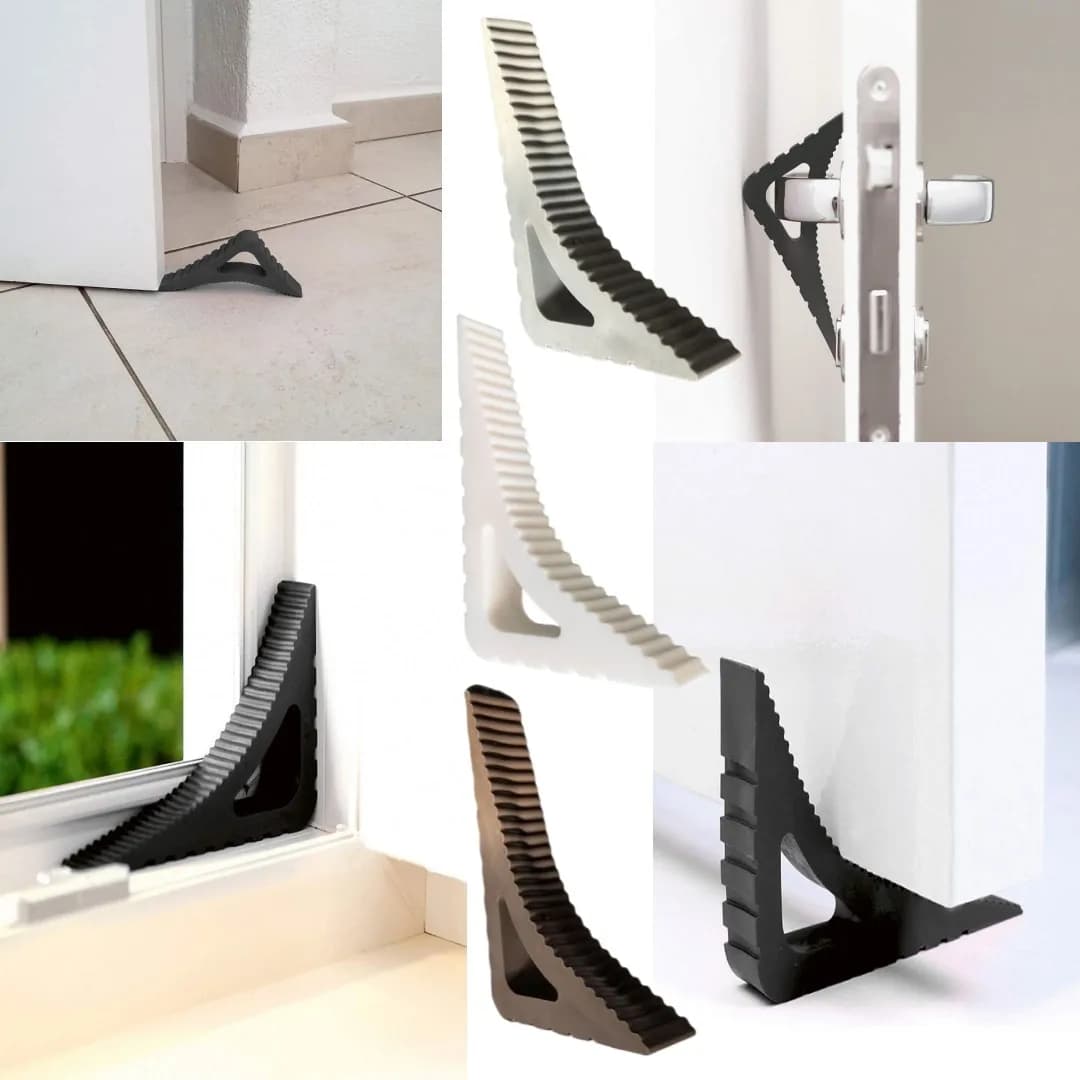 Fermaporta a triangolo creativo blocco di gomma di sicurezza fermaporta a cuneo fermaporta anticollisione tappi posteriori protezione limitatore finestra