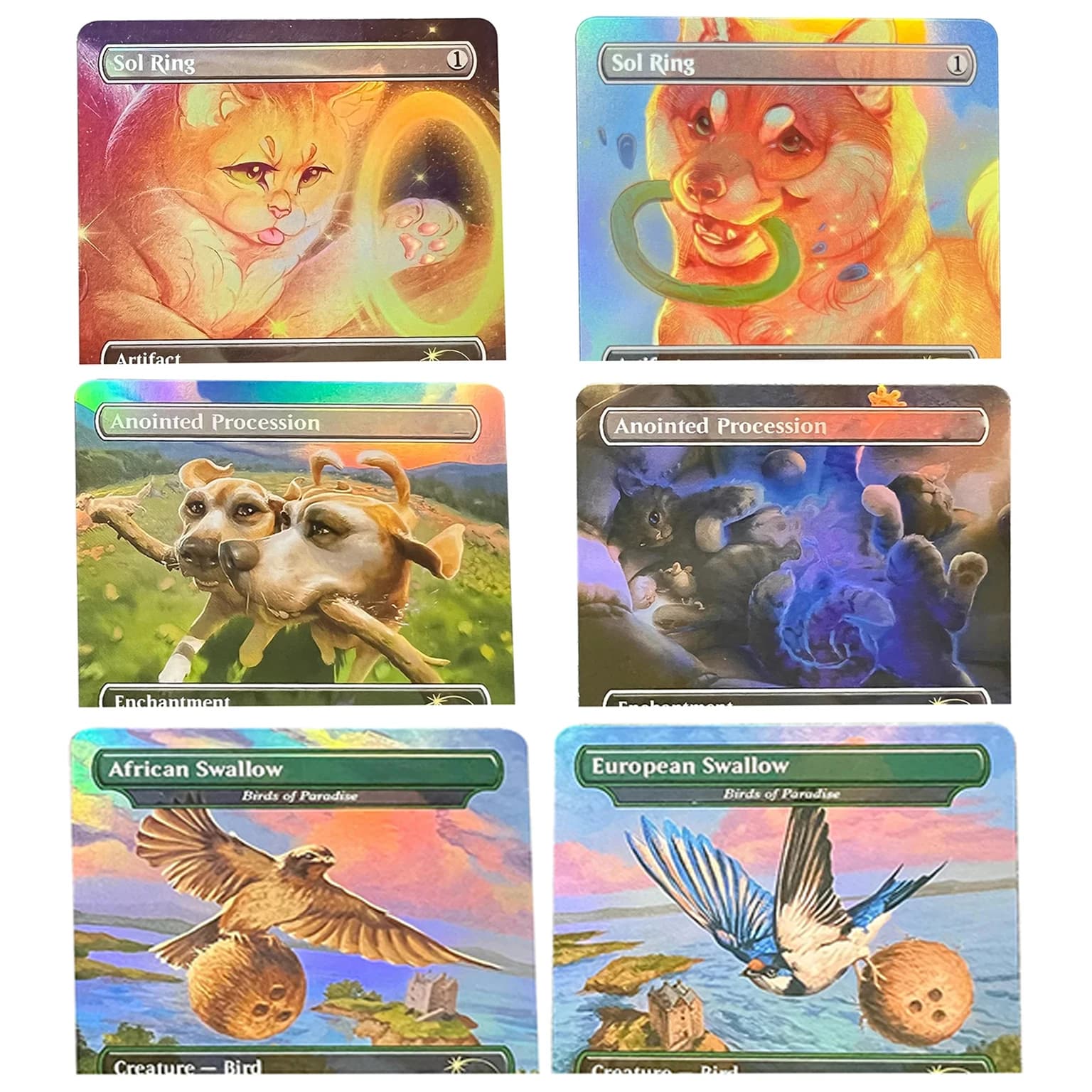 Anointed Procession African Swallow Sol Ring SLD 1512 Gisela, The Bro Foil TCG English Card Quality Board Trading Card Game